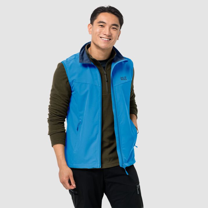 Jack Wolfskin Mens Activate Vest Blue 346175VKX